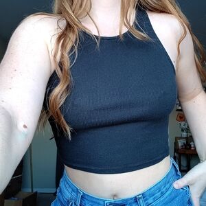 American Eagle Outfitters Black Tank Top